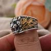 Domineering Personality Retro Tiger Animal Thai Silver Man Punk Ring Rock Party Gifts Promotion Cheap Never Fade