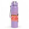 1PC Hot Dog Dachshund Cartoon Print 750ml Color Plastic Sports Water Bottle Leakproof Flip Straw Lid Suitable for Sports Office Home Use