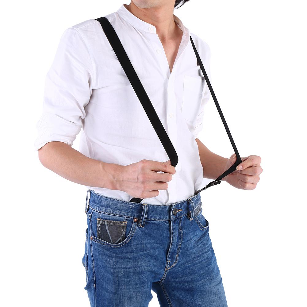 

Взрослые Кнопки Пряжки Подтяжки Регулируемые Ремни Брюки Брюки Подтяжки Эластичный Ремень Коричневый