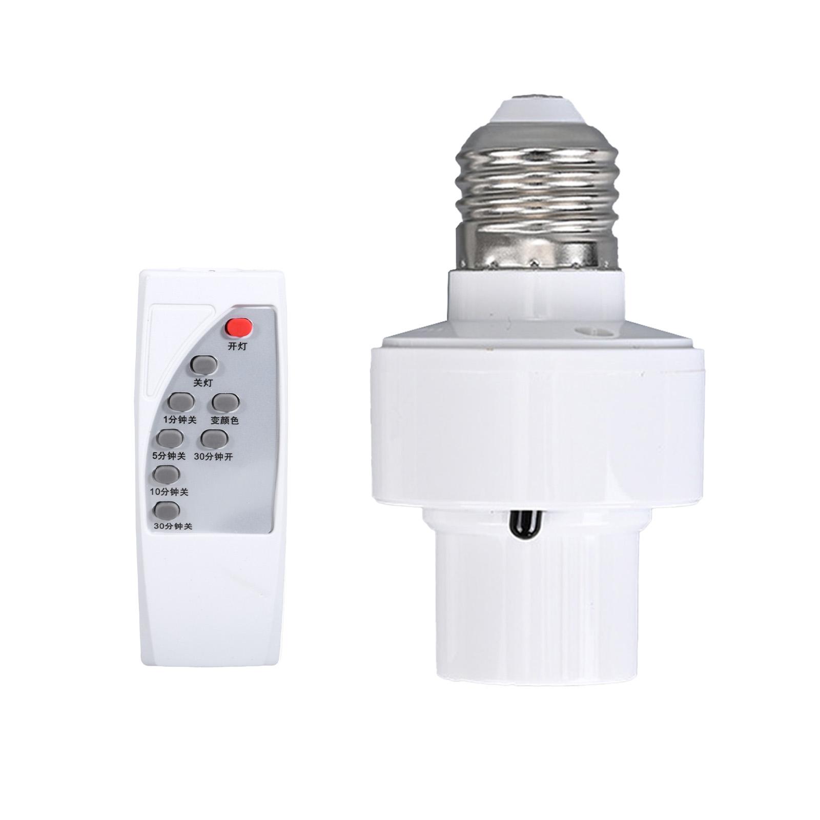 

User Friendly E27 Lamp Hold with Hand Remote Easy to Use E27 Light Switches E27 Light Socket for Various Lighting Need