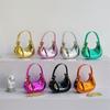 Foreign Trade Bag Women 2025 New Ins Internet Celebrity Mini Moon Bag Fashion Patent Leather Chain Messenger Bag Tide