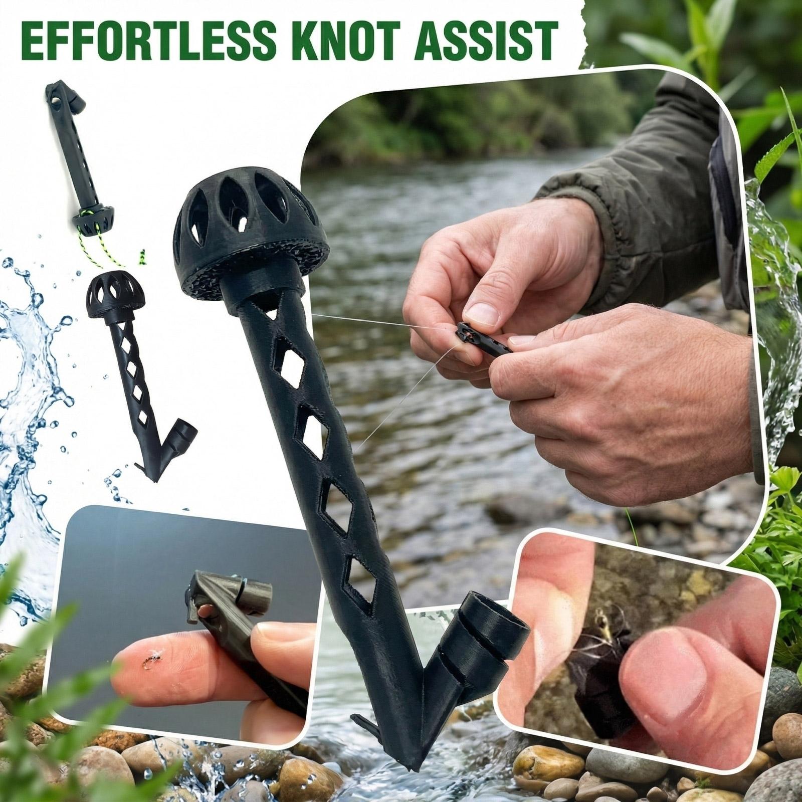 

Fishing Line Knotting Tool — Hook Tying Aid And Line Threader One Size чорний