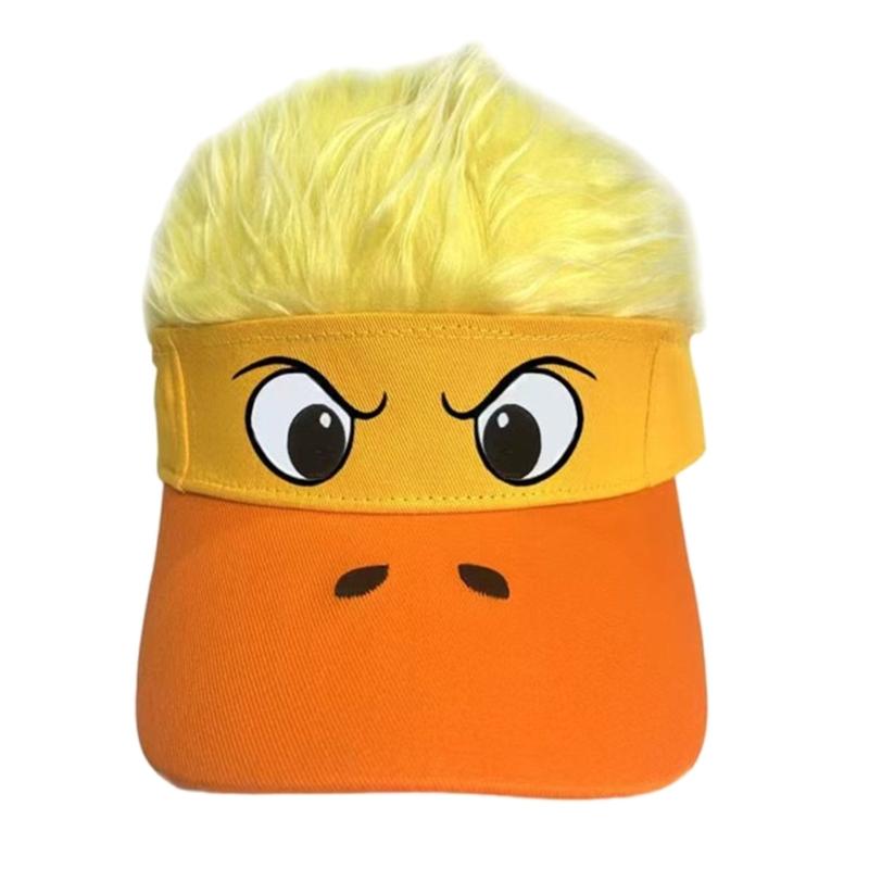 Wig Baseball Cap Funny Novelty Hat For Parties Festivals And Cosplay Event Adjustable Breathable Design