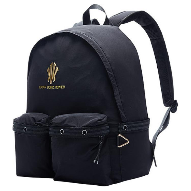 New Anta Nylon Backpack Unisex Black 192511151-1