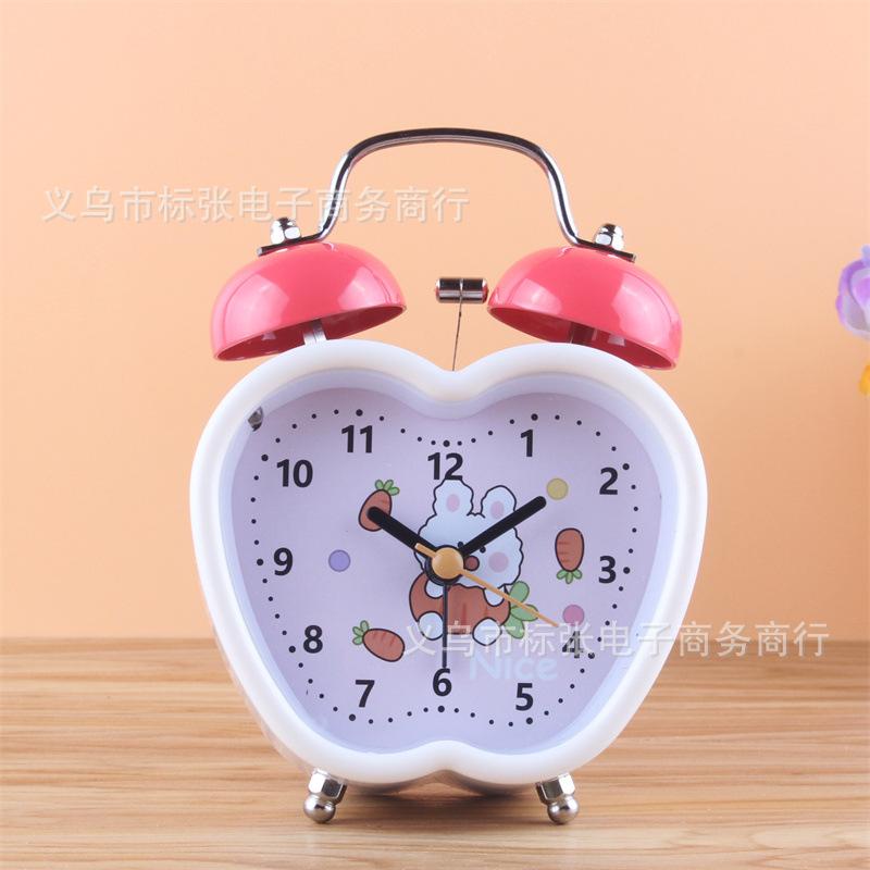 Small Fresh and Fashionable Silent Alarm Clock 1 Inch Luminous Clock Student Alarm Clock Bedroom Desktop Table Clock