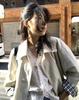 Einfarbiger mittellanger einreihiger Damen-Trenchcoat im koreanischen Stil - Lässige, vielseitige und figurbetonende Oberbekleidung
