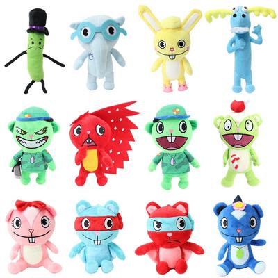 Happy Tree Friends Plush Stuffed Toy Military Flippy Doll Giggles Plush Christmas Gift for