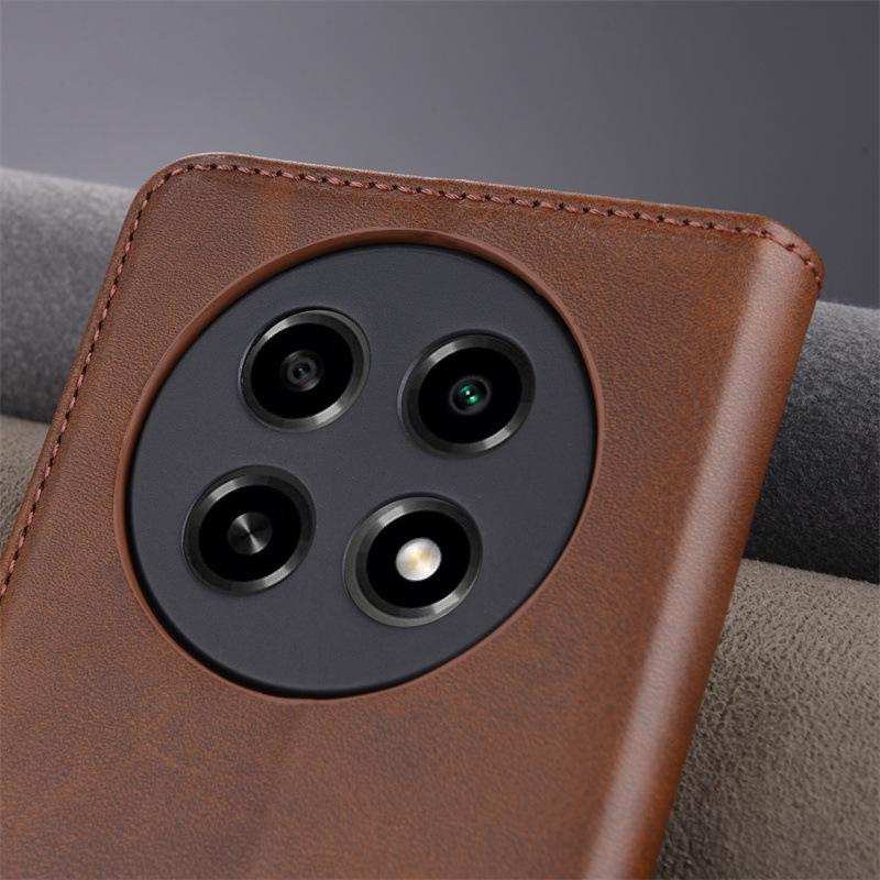 Compatible Vivo Y300pro Flip Protective Leather Case - Full Coverage, Anti-Fall Design