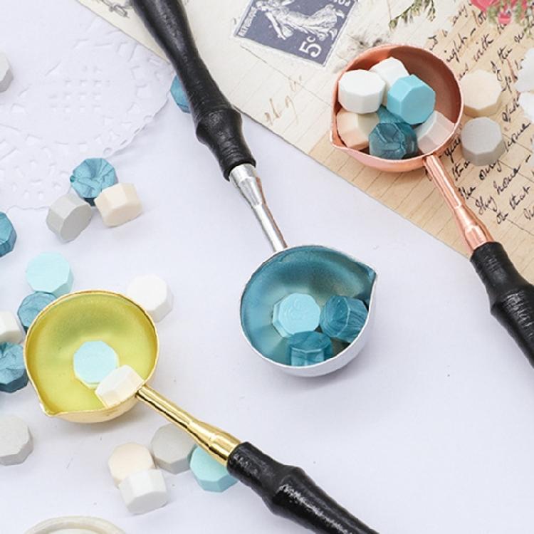 3 Pcs/Set Wax Sealing Melting Spoon Wax Seal Spoon Sealing Stamp Melting Spoon for Wax Seal Stamp Envelope