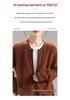 Women's Round Neck 100% Wool Plush Cardigan - Heavyweight, Zipper, Versatile Base Layer Sweater Coat
