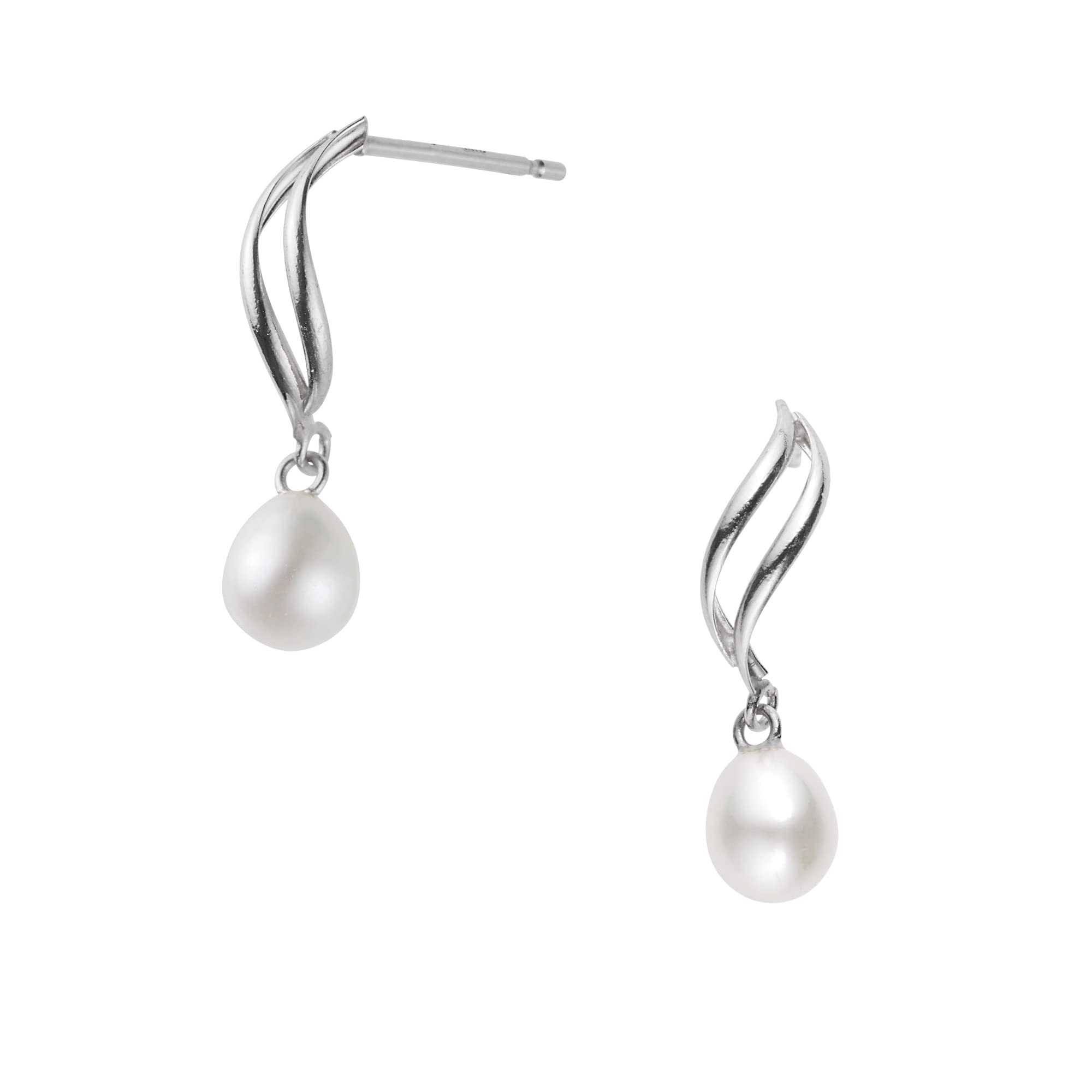 

Vendome Earrings K10 White Gold Freshwater Pearl GABA0367 PF [Official] [VA Aoyama]