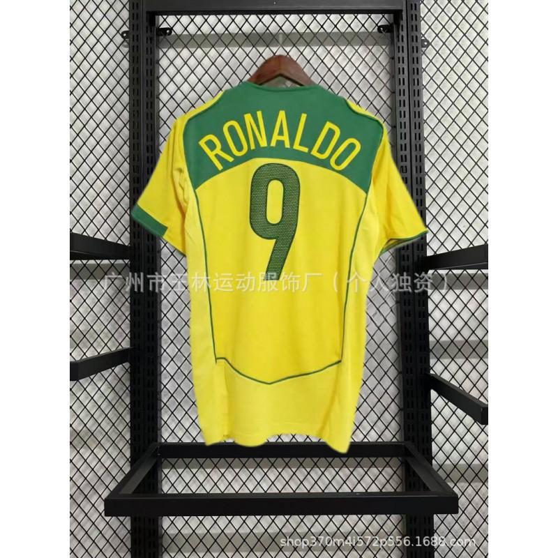 Retro 67AC Brazil 22 Kaka Short Sleeve Football Jersey Unisex Women