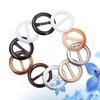FOMIYES 20pcs Tee Shirt Clips T-Shirt Scarf Clips Rings Clothes Wrap Holder Fashion Round Circle Clips Belt Buckles for Women Girls