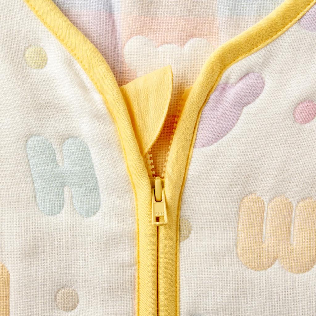 MIKI HOUSE Mullwindel Hergestellt in Verhindert Auskühlung während Geeignet für Jungen und Baby und Baby Mehrfarbiger Schlafsack, 6-lagiges Gewebe, 100% Baumwolle, Japan, schlafend,