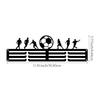 WallMounted Achievement Display Rack Slotted Medal Hanger Black Style Dzm2561