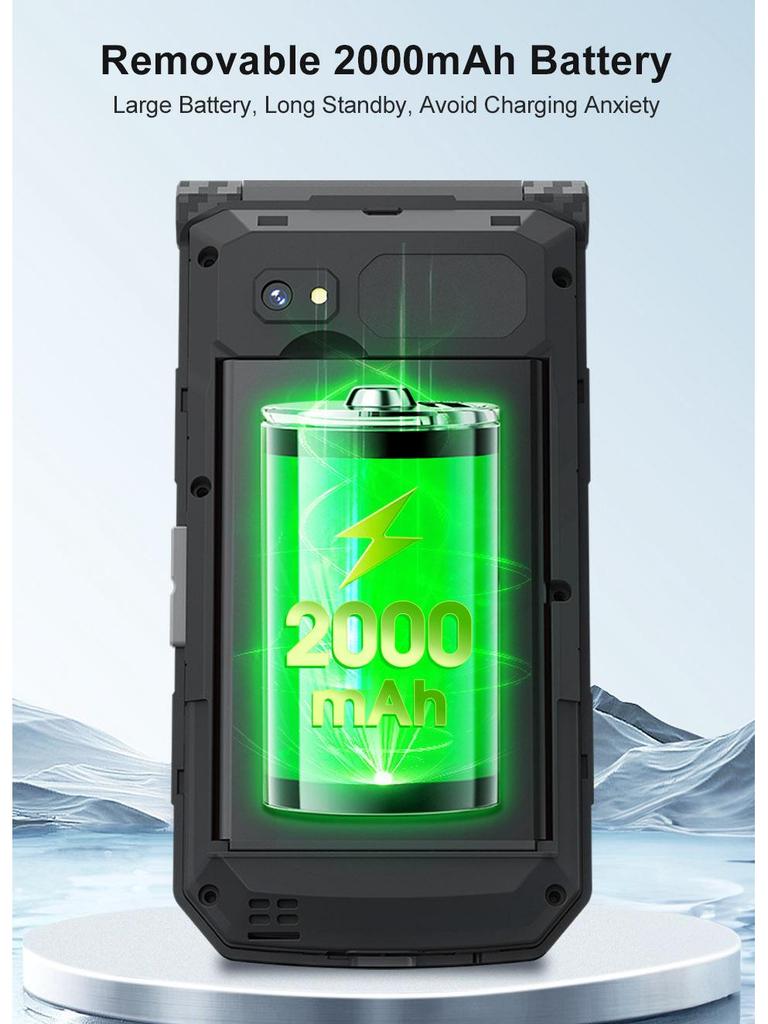 Telefon mobil popular cu clapetă și ecran dual, cu butoane și fonturi mari, standby super lung, design 2G prietenos cu seniorii