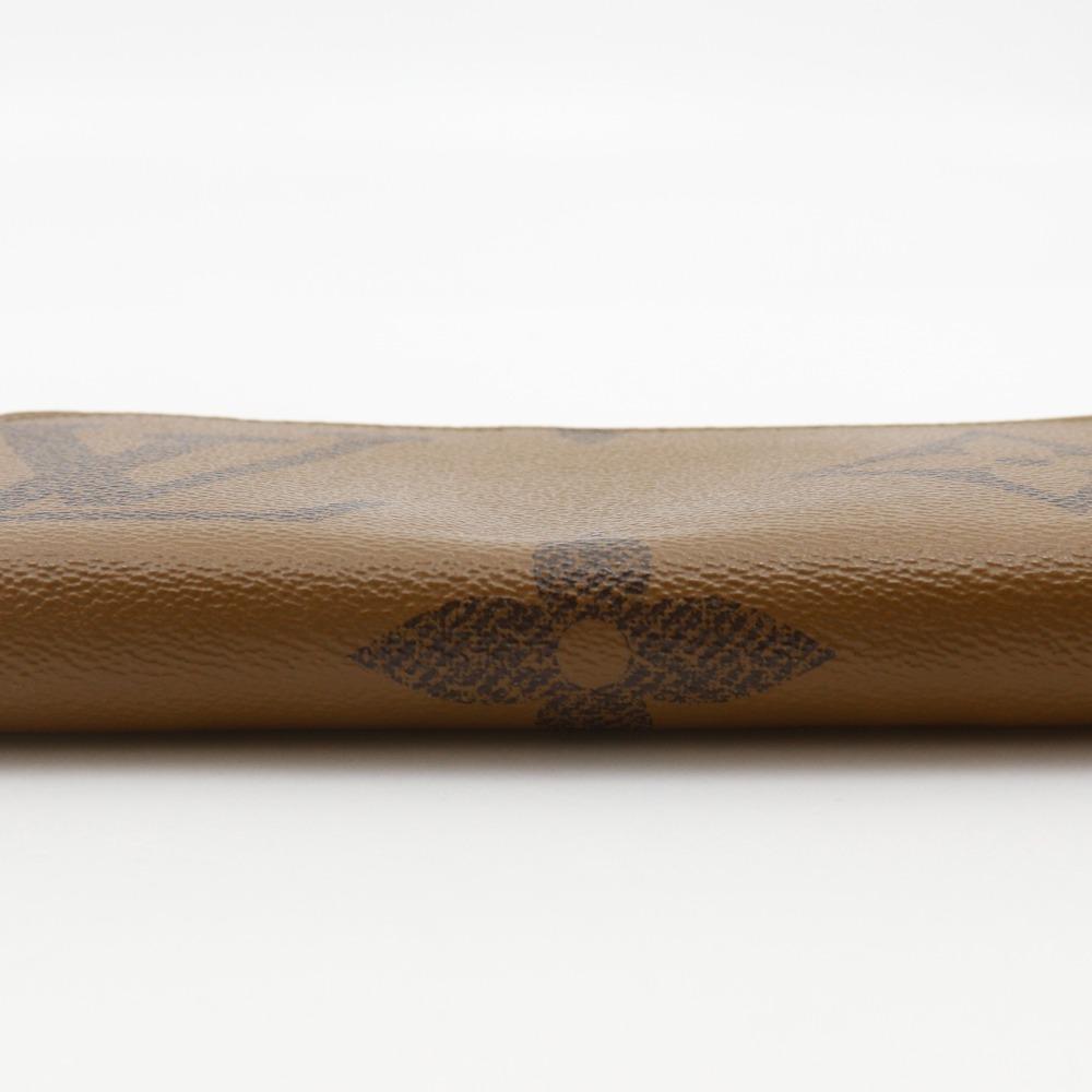 LOUIS VUITTON Zippy wallet Purse M69353 Monogram Giant Reverse Brown Monogram canvas unisex Used