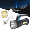 Outdoor LongRange Strong Light Flashlight Household Searchlight Rechargeable LED Spotlight