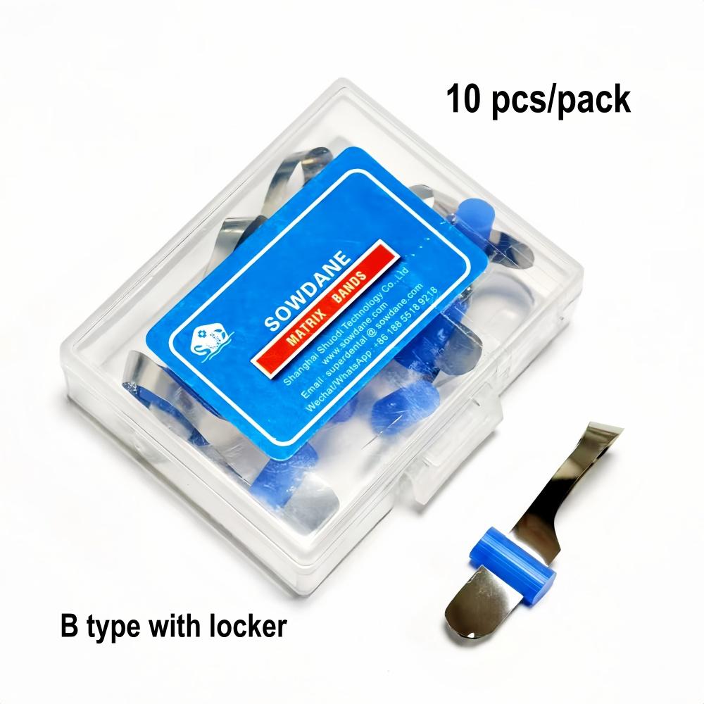 

Стоматологическая матрица Tofflemire для глубокого подъема края Матрицы большой кривизны Стоматологический материал Секционная контурная матрица 1 box B with lock