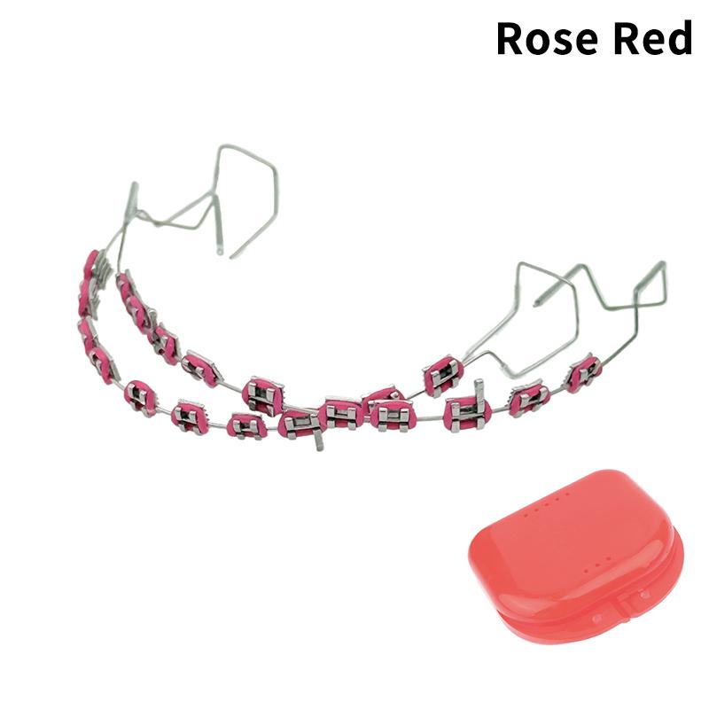 1 Pair Temporary Tooth Decoration With Metal Wires Multicolour Metal Bracket Orthodontic Ligature Ties Dentist Material