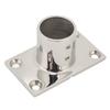 Boat Handrail Fitting Rectangle Base Silver Sturdy Rust-proof Rail for