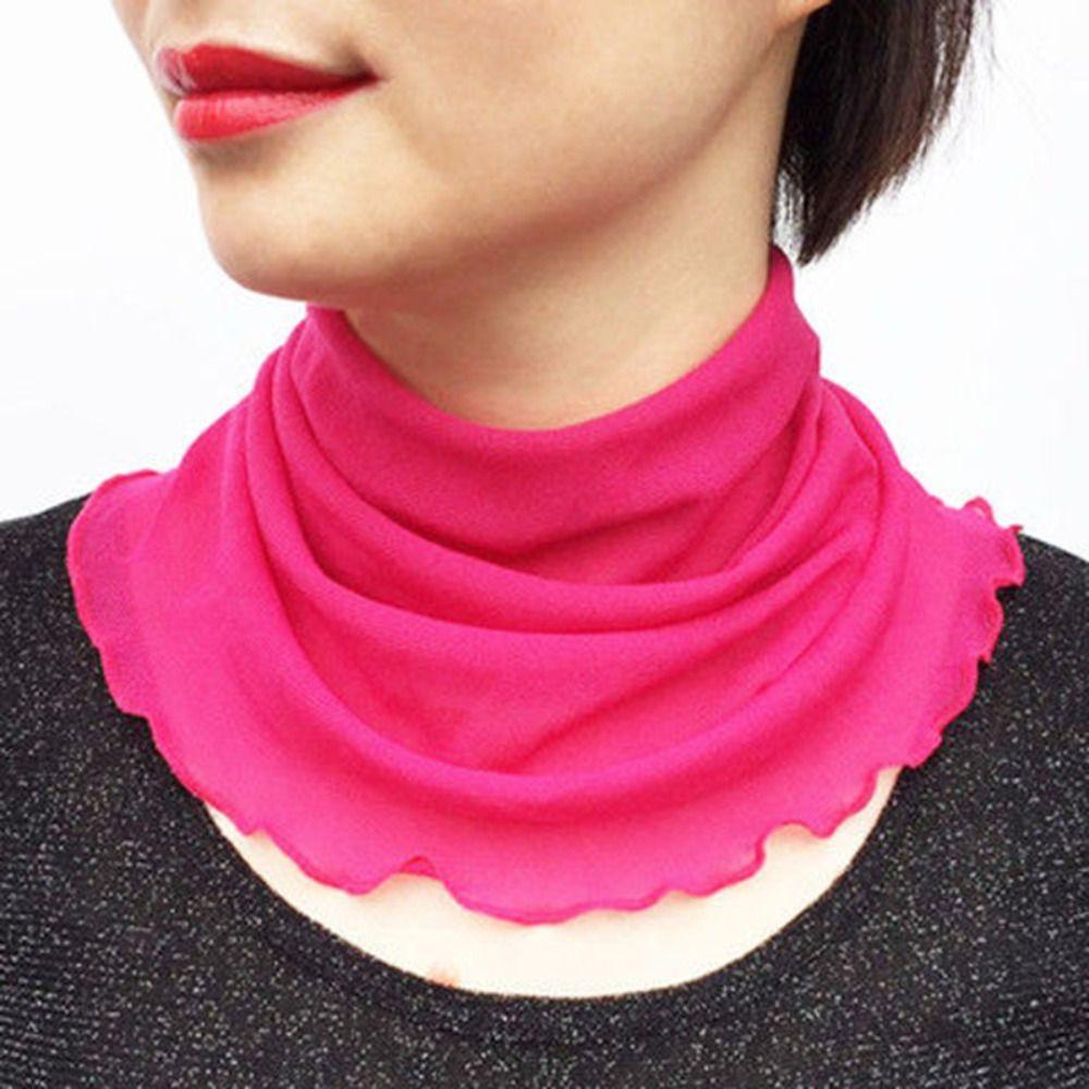 

Мягкий накладной воротник, весенняя защита шеи, модный шелковый шарф для женщин