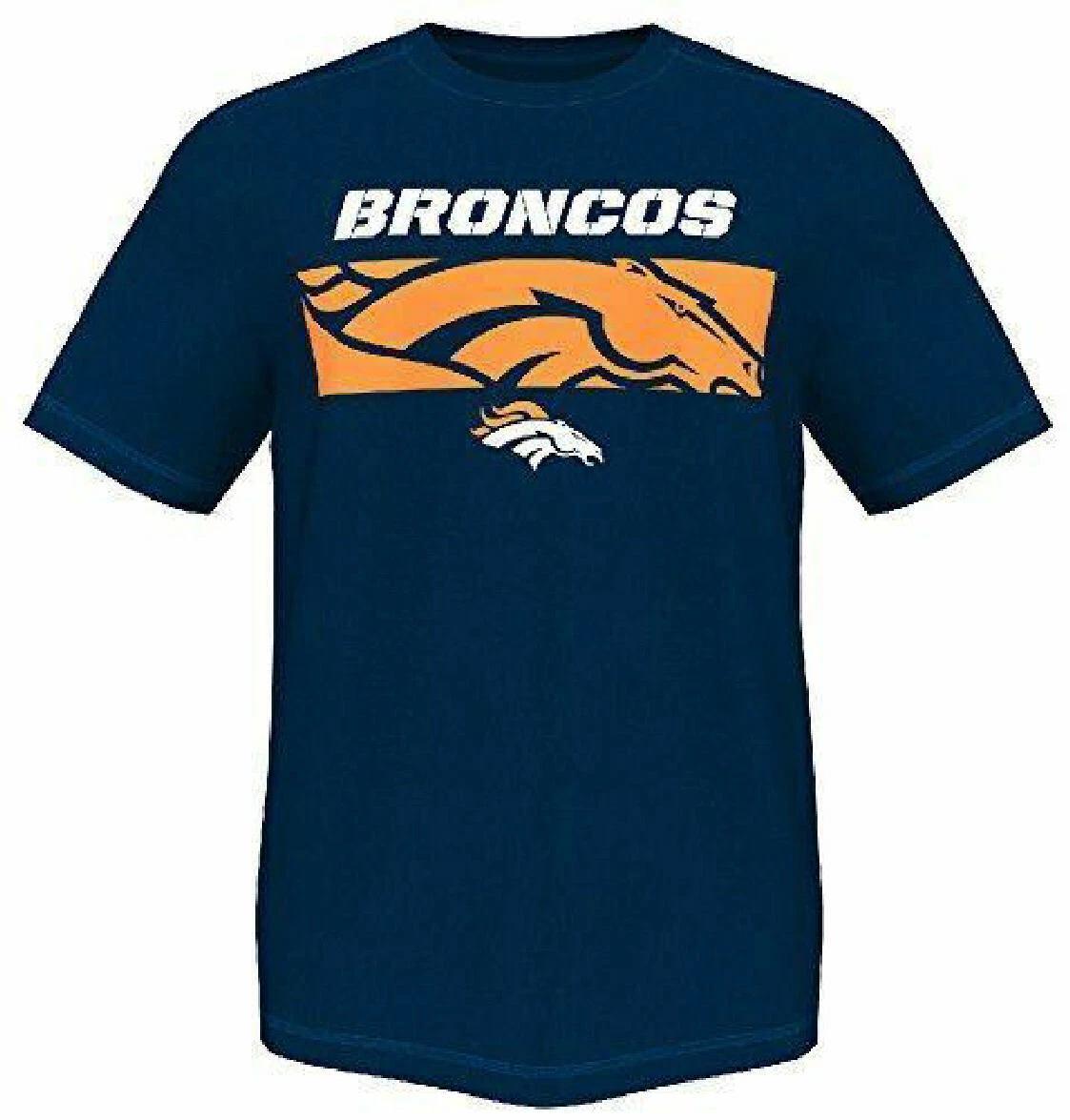 

Denver Broncos Mens Short Yardage 14 Synthetic Short Sleeve T shirt 2XL
