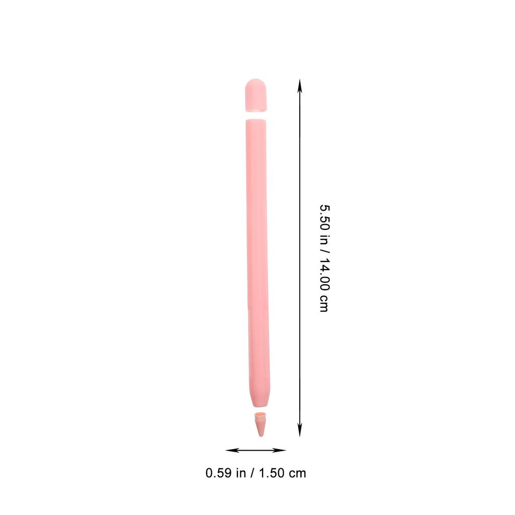 Stylus Pen Protective Sleeve Silicone Carrot-Shaped Anti-Slip Non-Slip Case Protective Cover Anti-Fall Stylus Pen Holder
