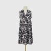 QICED Women's Fashion Summer Spring Floral Print Sleeveless V-Neck Casual Dresses