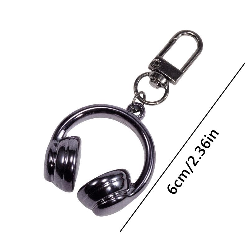 Niedlicher Kreativer 3D Kopfhörer Anhänger Schlüsselanhänger Handykette Kopfhörer Charm Rucksack Hängedekoration Zubehör Geschenk