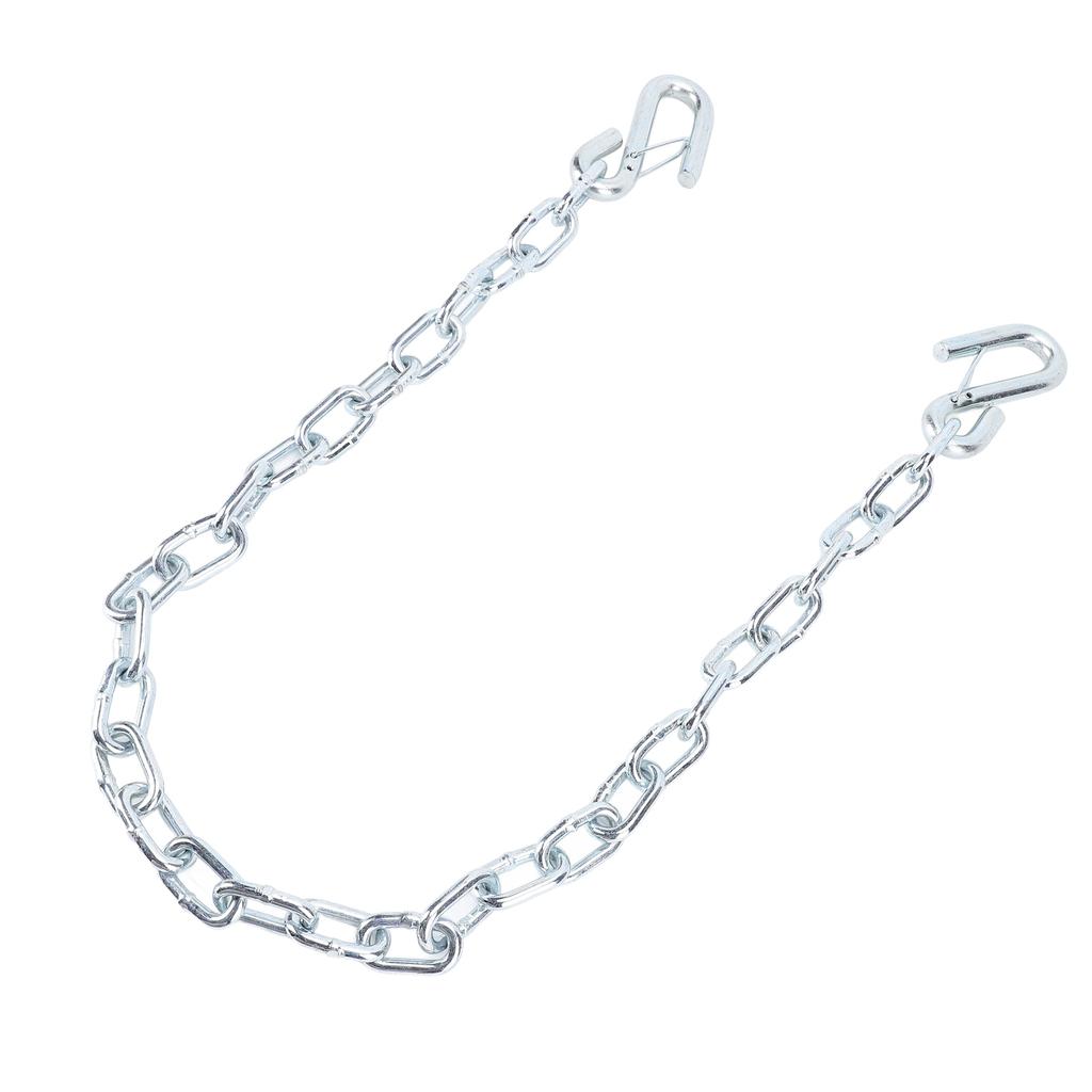 Trailer Safety Chain High Strength 1m Length with S Hooks 3500lbs Capacity Stretch Proof for Trailer RV