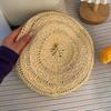 New Retro Style Beret Cap Breathable Hollow Bonnets Cap Polyester Solid Color Sun Hat