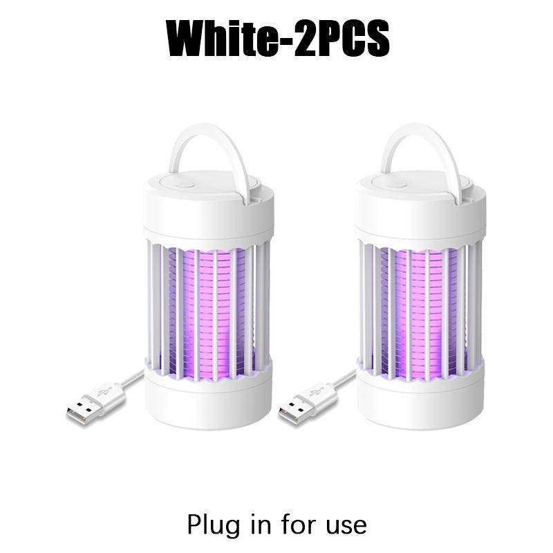Portable UV Mosquito Killer Lamp Electric Bug Zapper USB Rechargeable Fly Swatter Insect Trap for Camping Summer