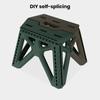 Folding Step Stool Strong Load-bearing Heavy-Duty Chair Travel Use Compact Collapsible Chair with Handle Camping Supplies