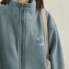 Damen-Sweatshirt, einfarbig, dick, lässig, Rollkragenpullover, modisch, Reißverschluss, Strickjacke, warme Jacke