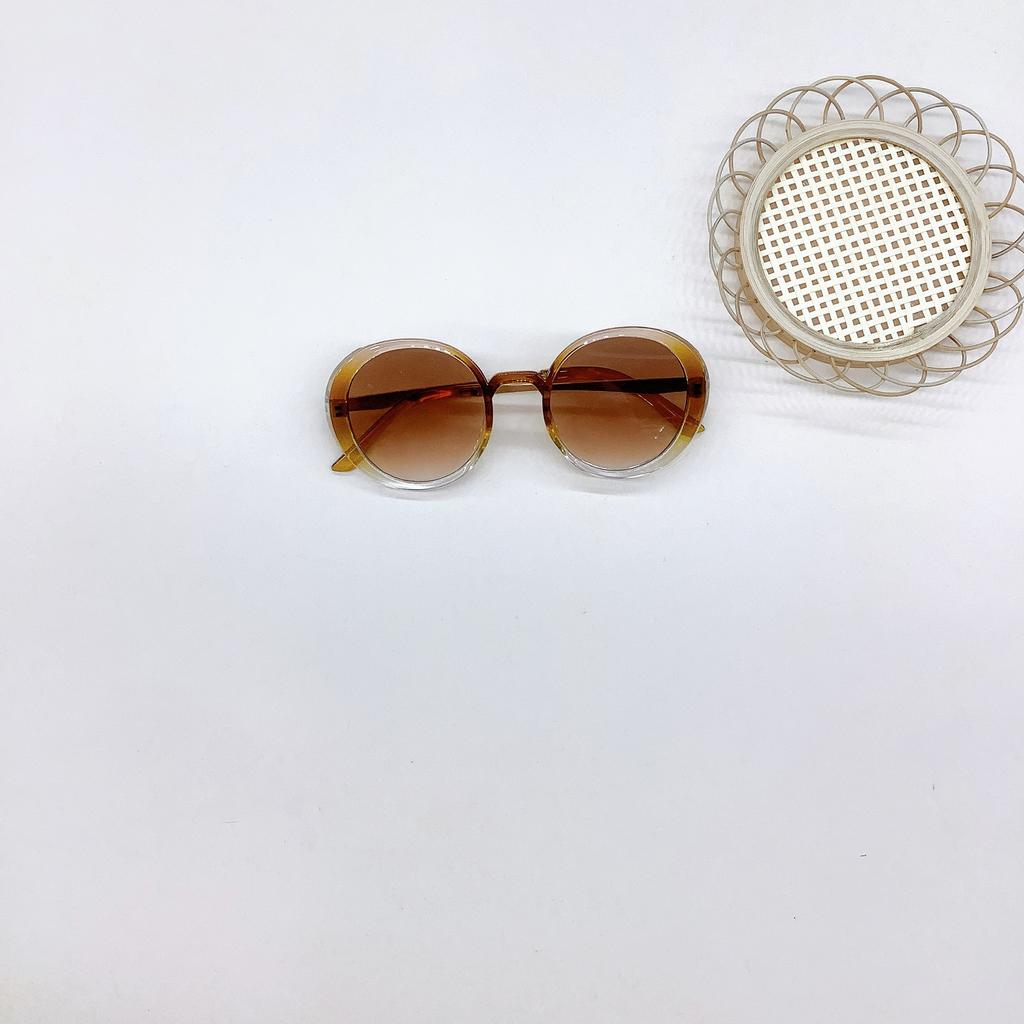 Personalisierte Kinder-Sonnenbrille mit rundem Rahmen, modische Jungen- und Mädchen-Sonnenbrille für Reisen, UV-Schutz-Brille