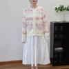 Pink love age-reducing loose knitted cardigan autumn and winter new sweet and gentle wind soft waxy sweater jacket women