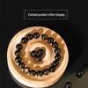 Obsidian Beads Pixiu Bracelet with Gold & Silver Sheen – DIY Jewelry Accessory