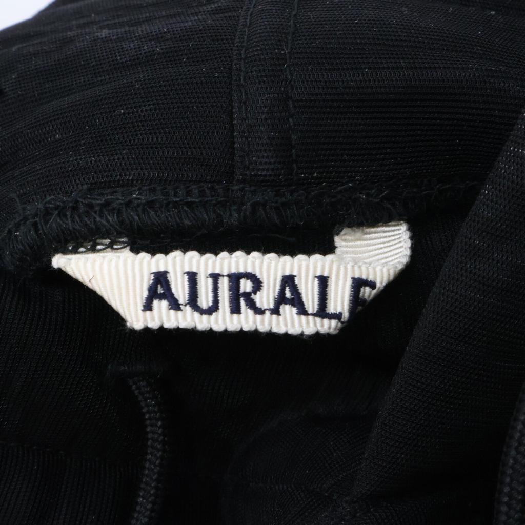 AURALEE 24 Years A24AP04ND Black ELASTIC SHEER Nylon Parka Tops 1 blackUsed
