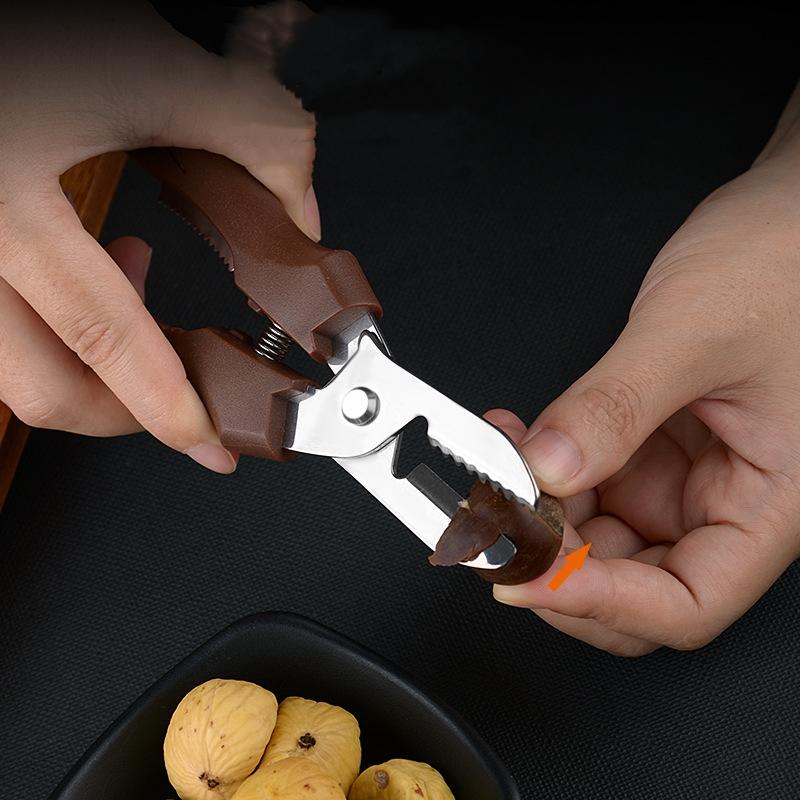 Multipurpose Chestnut Scissors Peeler Chestnut Shell Peeling and Leather Clip Cross Cutting Knife Chestnut Peeler For Kitchen