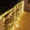 LED Ivy Leaf String Lights with Realistic Vines Decorative Fairy Lights Battery Powered Mood Lighting for Home Patio Decor