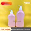 Pink Pump Bottle for Shower Gel, Shampoo, Conditioner, Body Lotion, or Hand Sanitizer – 300ml & 500ml, Refillable Plastic with Pump Head