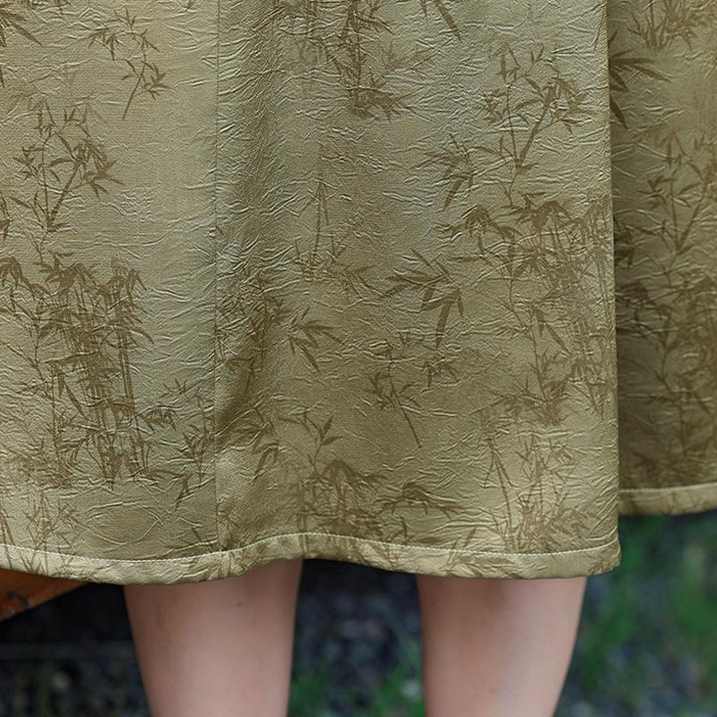 Summer Dress Women Plus Size Short Sleeve Vintage Long Dress Casual Middle-aged Women's Clothing