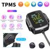 Motorcycle TPMS Wireless Tire Pressure Monitor LCD Display Waterproof System