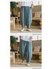 Men's National Trend Loose Harem Pants: Cotton & Linen, Plus Size, Wide Leg, Spring/Summer Casual Wear