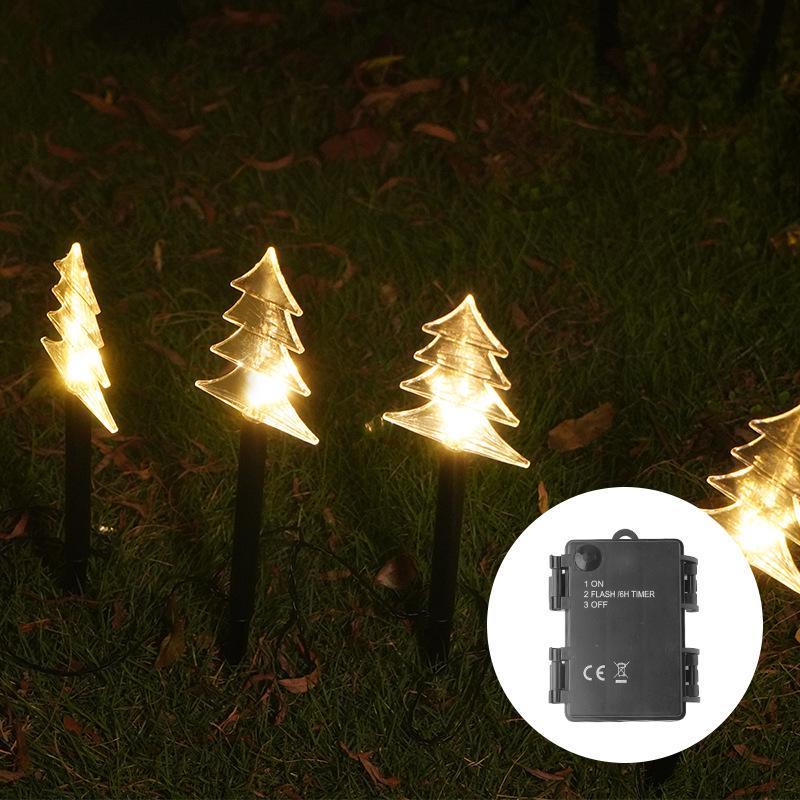 Solar-Powered LED Christmas Star & Snowflake Garden Lights