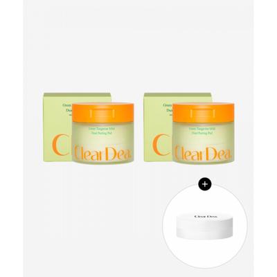 Cleardea Grüne Mandarine Mildes Dual Peeling Pad 50 Blatt 2 Schachteln + Kostenlose Toner-Pad-Hülle