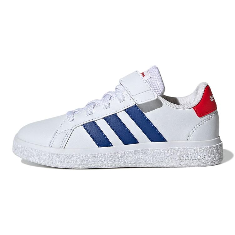 Adidas Neo Grand Court 2.0 El K Comfortable Casual Durable Low-Top Skate Shoes Kids Sneakers White Blue Red GW6514