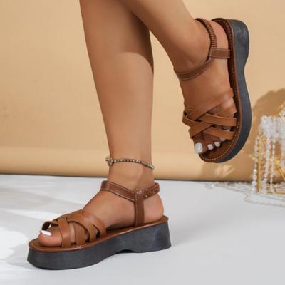 2024 Novas Sandálias de Verão Viagem Sapatos Femininos Nova Sola de Sandália Sandália Durável Senhoras Ao Ar Livre Chinelos de Praia Sandálias Plataforma