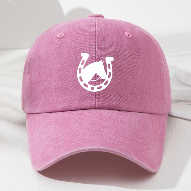 Horseshoe Soft-top Baseball Cap for Men and Women Retro Fashionable Outdoor Hat Adjustable